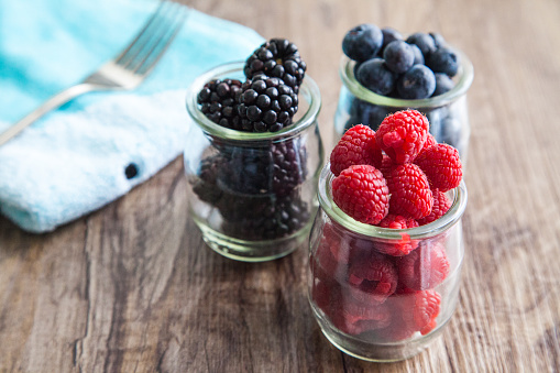 Beeren im Glas