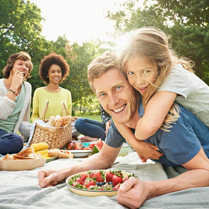 Picknick Familie