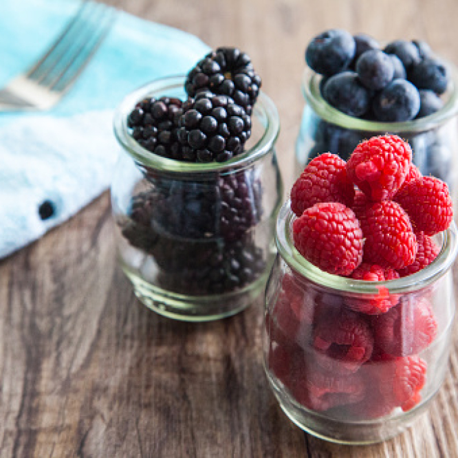 Beeren im Glas